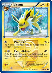Jolteon (Team Plasma) - Plasma Freeze (PLF) #34/116 - Uncommon Pokémon Trading Card