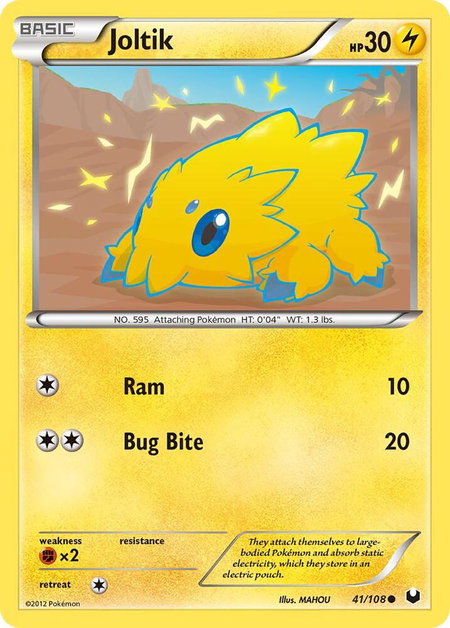 Joltik (41) - Dark Explorers Pokémon trading card