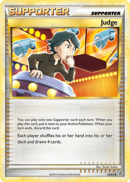 Judge trading card from Unleashed Judge - Unleashed Pokémon trading card