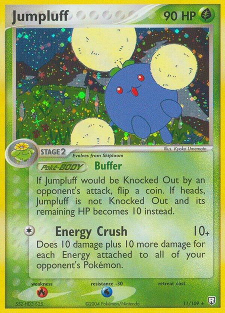 Jumpluff trading card from Team Rocket Returns Jumpluff - Team Rocket Returns Pokémon trading card