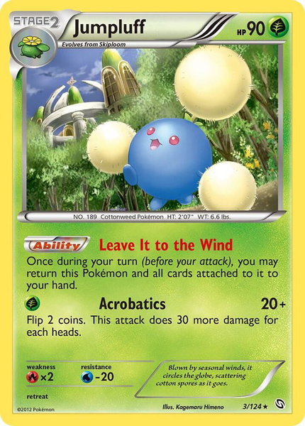 Jumpluff - Dragons Exalted Pokémon trading card