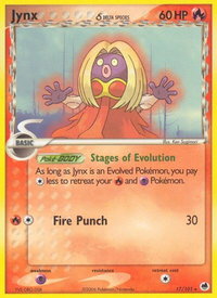 Jynx (Delta Species) - Dragon Frontiers (DF) #17/101 - Rare Pokémon Trading Card