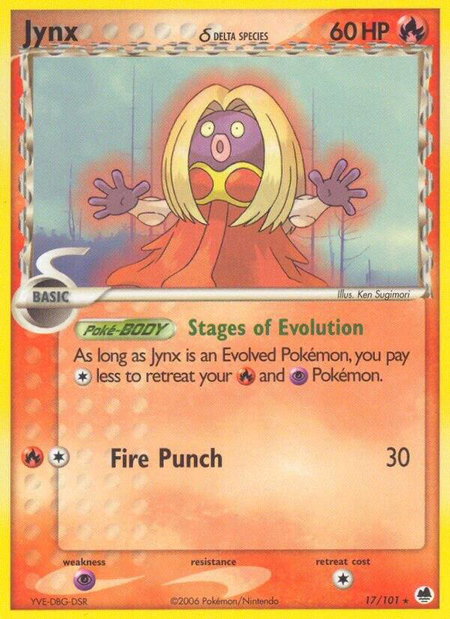 Jynx (Delta Species) - Dragon Frontiers Pokémon trading card