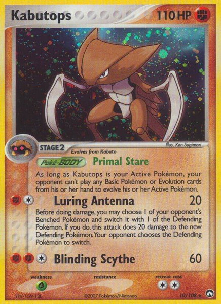 Kabutops - Power Keepers Pokémon trading card