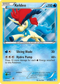 Keldeo (47) - Boundaries Crossed (BCR) #47/149 - Holo Rare Pokémon Trading Card