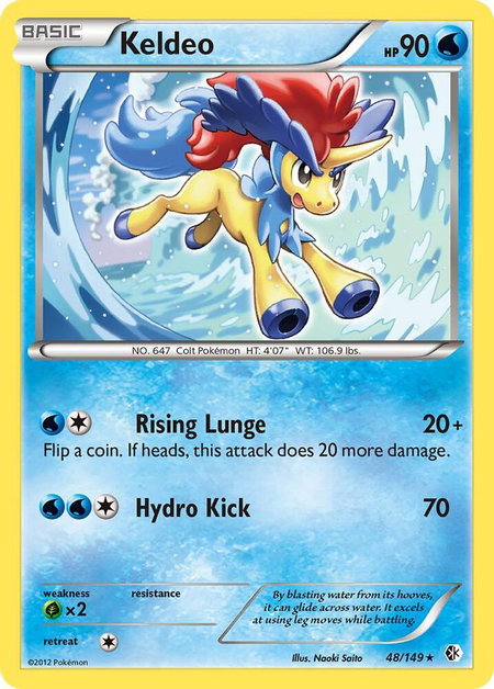 Keldeo (48) - Boundaries Crossed Pokémon trading card