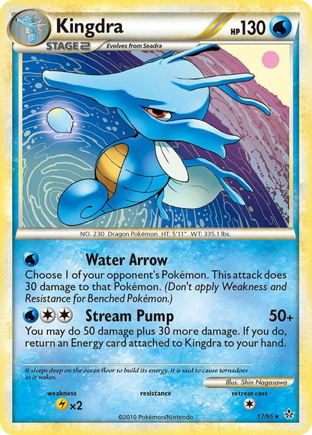 Kingdra - Unleashed Pokémon trading card