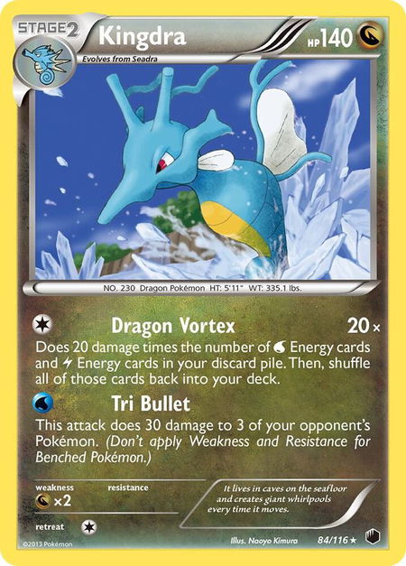 Kingdra - Plasma Freeze Pokémon trading card