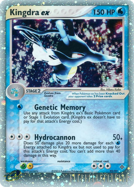 Kingdra ex - Dragon Pokémon trading card