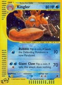 Kingler (15) trading card from Expedition Kingler (15) - Expedition Pokémon trading card