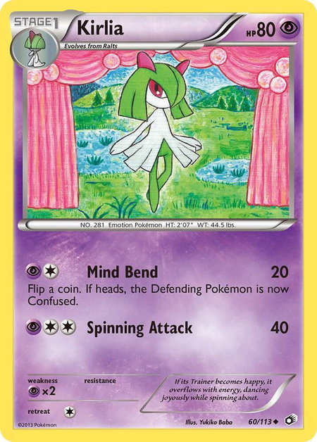 Kirlia - Legendary Treasures Pokémon trading card