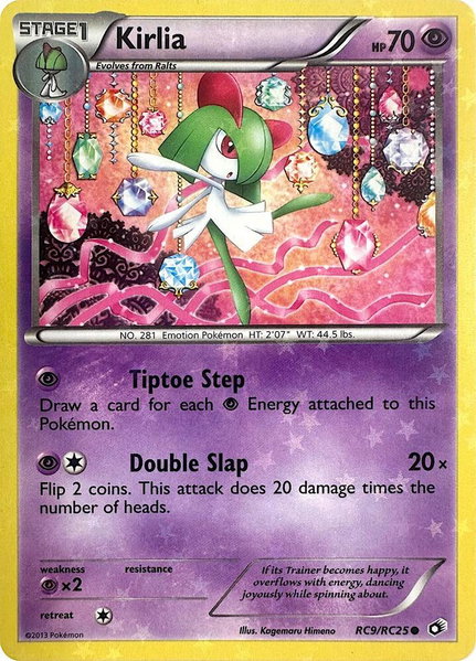 Kirlia trading card from Legendary Treasures: Radiant Collection Kirlia - Legendary Treasures: Radiant Collection Pokémon trading card
