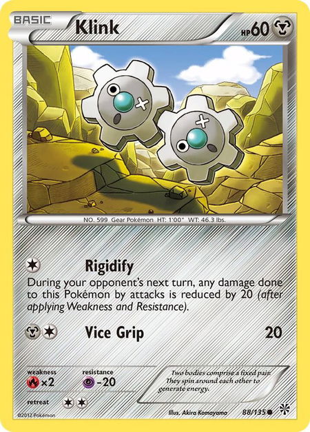 Klink - Plasma Storm Pokémon trading card