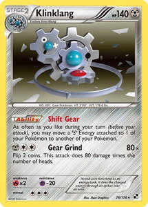Klinklang - Black and White (BLW) #76/114 - Holo Rare Pokémon Trading Card