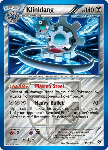 Klinklang (Team Plasma) - Plasma Storm Pokémon trading card