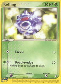 Koffing - Ruby and Sapphire (RS) #54/109 - Common Pokémon Trading Card
