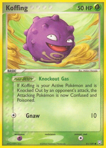 Koffing - Team Rocket Returns Pokémon trading card
