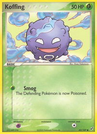Koffing - Deoxys (DX) #62/107 - Common Pokémon Trading Card