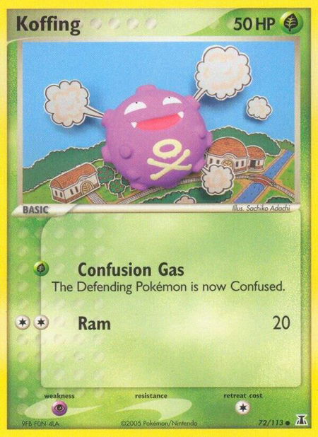 Koffing - Delta Species Pokémon trading card