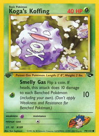 Koga's Koffing (79) - Gym Challenge (G2) #079/132 - Common Pokémon Trading Card