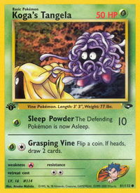 Koga's Tangela - Gym Challenge (G2) #081/132 - Common Pokémon Trading Card