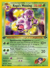 Koga's Weezing - Gym Challenge (G2) #050/132 - Uncommon Pokémon Trading Card