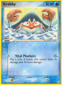 Krabby - Crystal Guardians (CG) #54/100 - Common Pokémon Trading Card