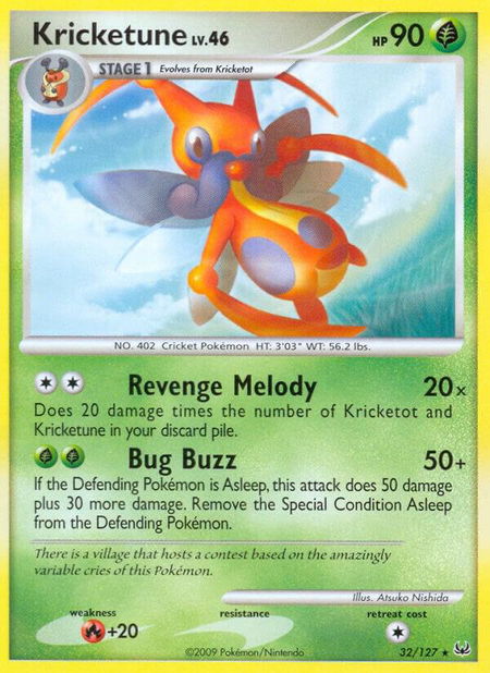 Kricketune - Platinum Pokémon trading card