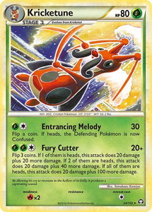 Kricketune - Triumphant (TM) #24/102 - Rare Pokémon Trading Card