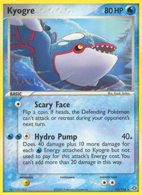 Kyogre - 015/106 - Emerald (EM) #15/106 - Rare Pokémon Trading Card
