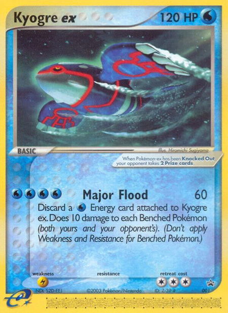 Kyogre ex - 001 (Nintendo Power Magazine) - Nintendo Promos Pokémon trading card
