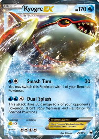 Kyogre EX - Dark Explorers (DEX) #26/108 - Ultra Rare Pokémon Trading Card