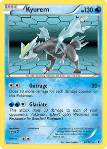 Kyurem - Noble Victories (NVI) #34/101 - Holo Rare Pokémon Trading Card