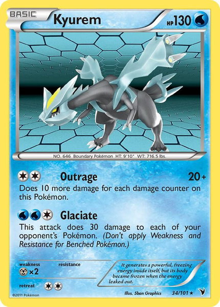 Kyurem - Noble Victories Pokémon trading card