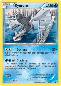 Kyurem - Legendary Treasures (LTR) #43/113 - Holo Rare Pokémon Trading Card