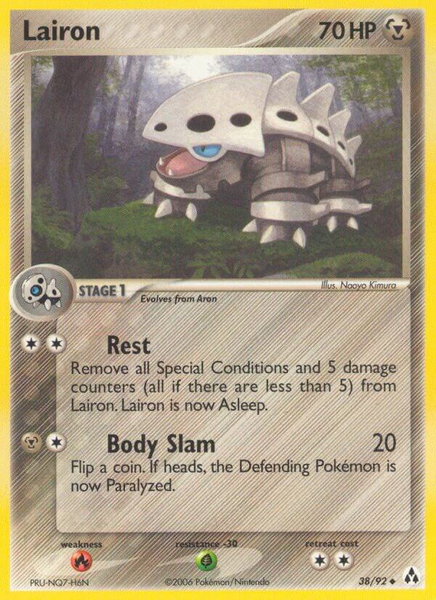 Lairon trading card from Legend Maker Lairon - Legend Maker Pokémon trading card