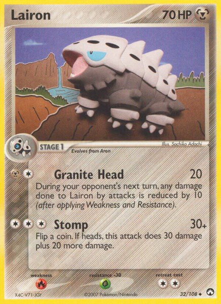 Lairon - Power Keepers Pokémon trading card