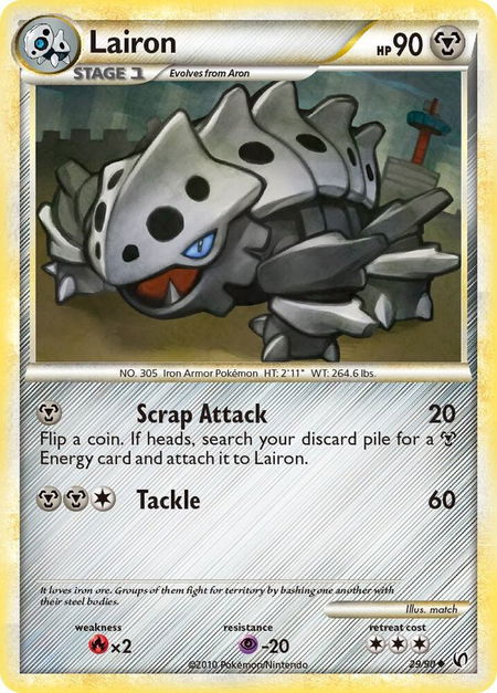 Lairon - Undaunted Pokémon trading card