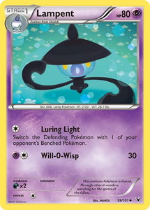 Lampent - Noble Victories (NVI) #59/101 - Uncommon Pokémon Trading Card
