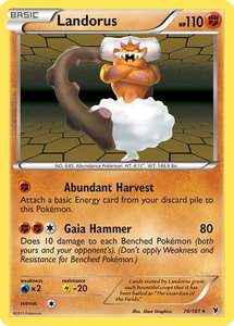 Landorus - Noble Victories (NVI) #74/101 - Holo Rare Pokémon Trading Card