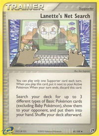Lanette's Net Search - Sandstorm (SS) #87/100 - Uncommon Pokémon Trading Card