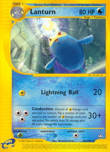 Lanturn (20) - Aquapolis (AQ) #020/147 - Rare Pokémon Trading Card