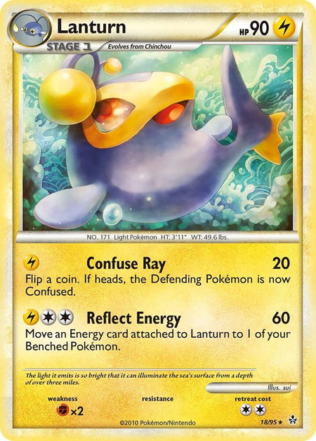 Lanturn - Unleashed Pokémon trading card