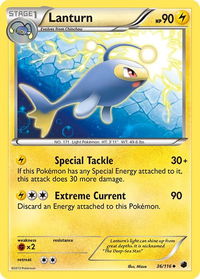 Lanturn - Plasma Freeze (PLF) #36/116 - Uncommon Pokémon Trading Card