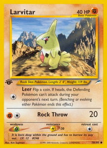 Larvitar - Neo Destiny (N4) #070/105 - Common Pokémon Trading Card
