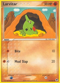 Larvitar - Dragon Frontiers (DF) #51/101 - Common Pokémon Trading Card