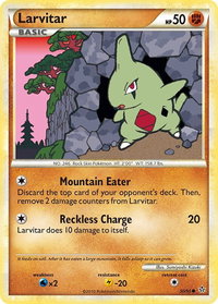 Larvitar (50) - Unleashed (UL) #50/95 - Common Pokémon Trading Card