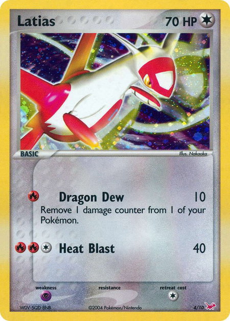 Latias trading card from EX Trainer Kit 1: Latias & Latios Latias - EX Trainer Kit 1: Latias & Latios Pokémon trading card