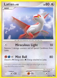 Latias - POP Series 7 (POP) #003/017 - Rare Pokémon Trading Card