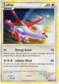 Latias - HGSS10 (Cosmos Holo) trading card from HGSS Promos Latias - HGSS10 (Cosmos Holo) - HGSS Promos Pokémon trading card